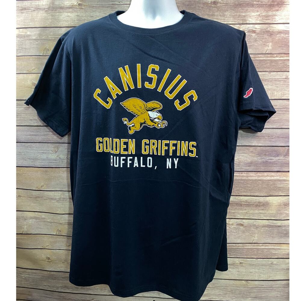 League Canisius College Adult T-Shirt Golden Griffins, Navy Xl